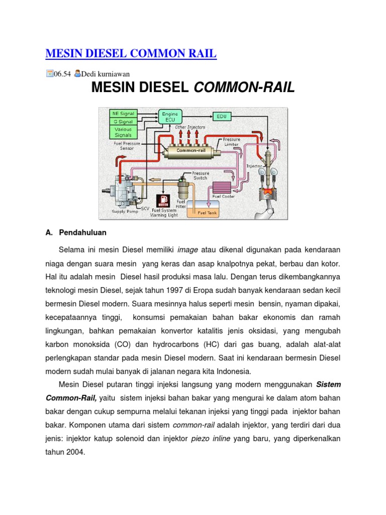 Mesin Diesel Common Rail
