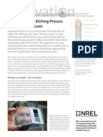 Award-Winning Etching Process Cuts Solar Cell Costs: Wasting Less Sunlight-And Less Capital