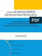 Manajemen Kesehatan Produksi