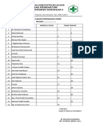 Daftar Hadir Kegiatan