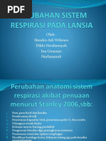 Perubahan Sistem Respirasi Pada Lansia