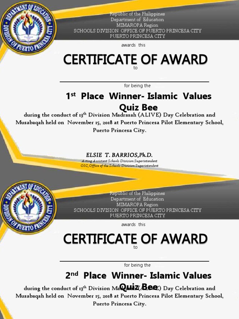Certificate Semitic Words And Phrases Religious Faiths