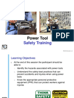 Power Tool Safety Training Module 30JAN2018