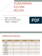 Tugas Komunikasi, Promkes dan Epidemiologi