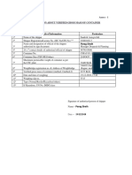 Annex - 1 Inform Tion About Verified Gross Mass of Container