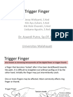 Trigger Finger: Dr. Aswedi Putra, SP - OT, FICS Universitas Malahayati