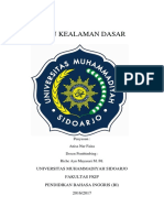 Ilmu Kealaman Dasar: Universitas Muhammadiyah Sidoarjo Fakultas Fkip Pendidikan Bahasa Inggris (Bi) 2016/2017