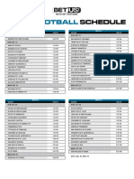 2010 NFL Schedule