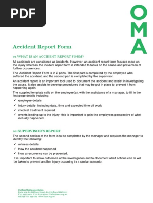Accident Report Form