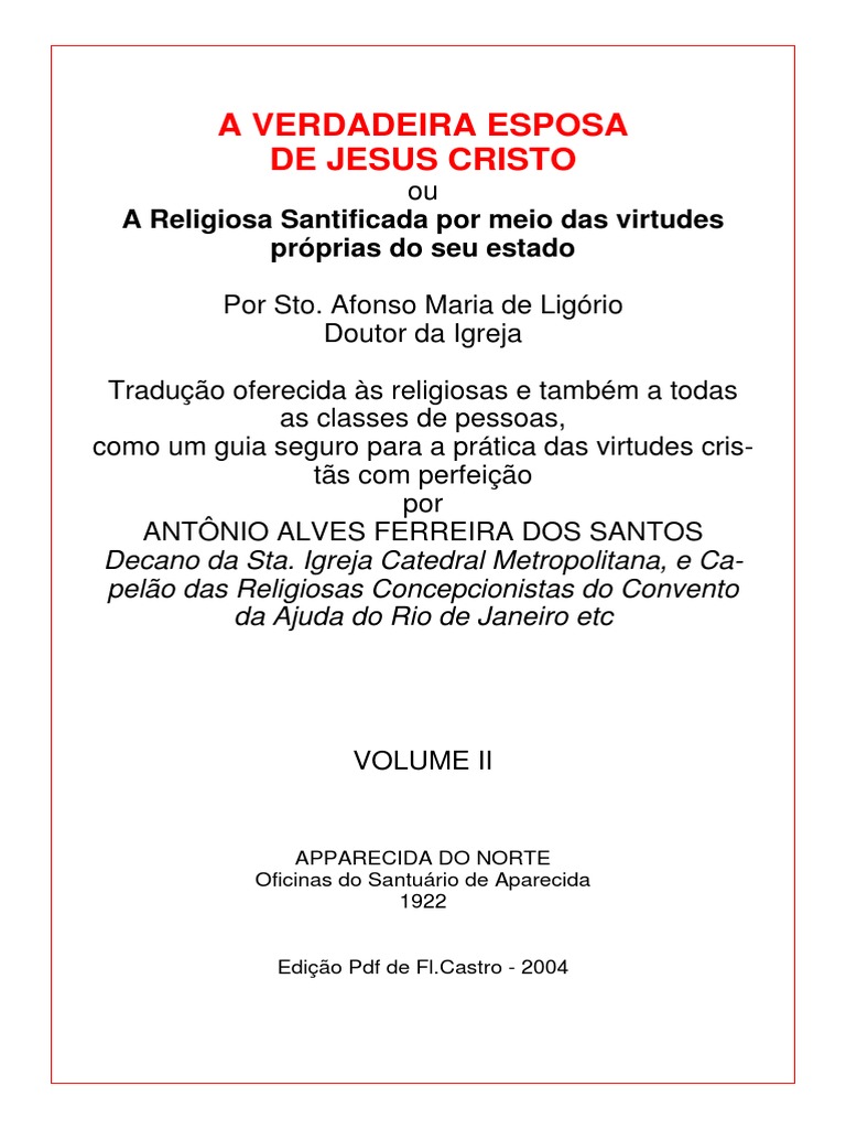 A Verdadeira Esposa de Jesus Cristo II PDF, PDF, Purgatório