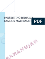 Presenting India'S 4 Famous Mathematicians