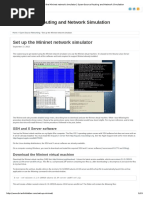 Set Up the Mininet Network Simulator Open-Source Routing and Network Simulation[1]