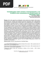 Racismo e Branqueamento