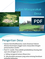 Desa Dan Masyarakat Desa