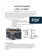 Aparatul de Fotografiat Cu Film Si Cel Digital