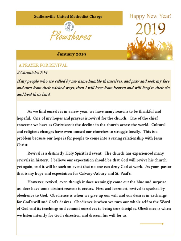 Plowshares January 2018 PDF Christian Church Prayer