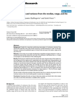 Estimating The Mean and Variance From The Median, Range, and The Size of A Sample PDF