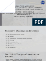 Title 21 - Food and Drugs Chapter I - Food and Drug Adminis Tration Department of Health and Human Services