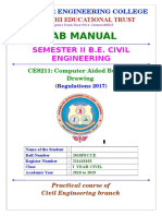 Lab Manual: Semester Ii B.E. Civil Engineering