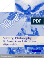 Slavery, Philosophy, and American Literature, 1830-1860