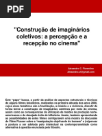 Construção de Imaginários Coletivos No Cinema