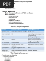 Warehousing Management