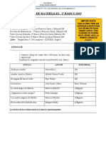 Lista de Materiales 3º Basico2019