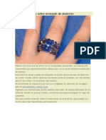 Anillo Con Tupies Sobre Enrejado de Abalorios