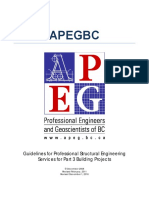 APEGBC Guidelines Professional Structural Engineering Services for Part 3 Building Projects