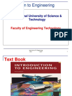 Introduction To Engineering: International University of Science & Technology