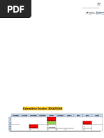 Calendário Escolar Ano Letivo 2018-2019 