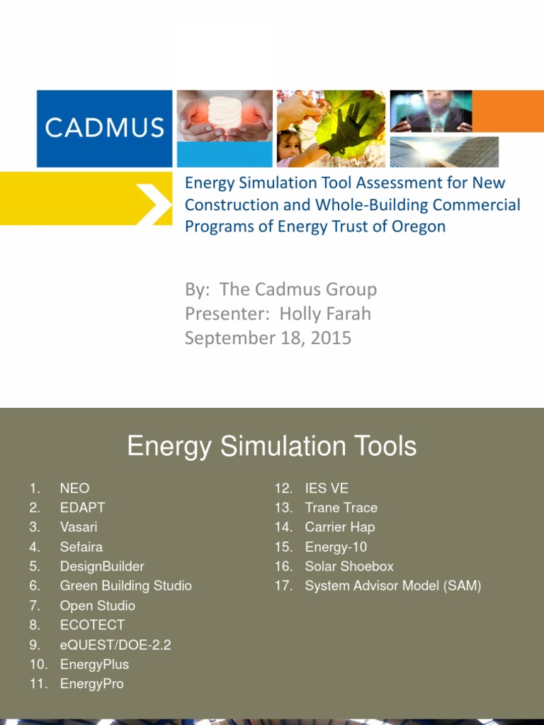 Energy Simulation Tools for Oregon | PDF | Simulation | Design