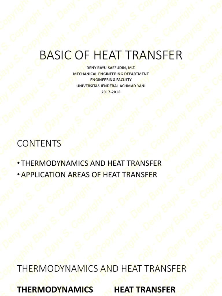 Fundamentals of Heat Transfer | PDF | Heat | Nature