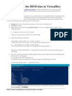 How To Set The BIOS Date in VirtualBox