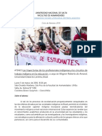 ATENEO Las trayectorias de los profesionales indígenas y los circuitos de trabajo indígena en la educación, a cargo de Wagner Roberto do Amaral, Universidad Estatal de Londrina, Brasil. 