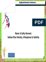 Regional Breeders Conference on Salinity Resistant Rice Varieties