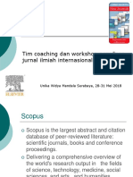 Scopus: Tim Coaching Dan Workshop Penulisan Jurnal Ilmiah Internasional