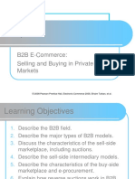 B2B E-Commerce: Selling and Buying in Private E-Markets