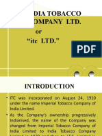 India Tobacco Company Ltd. or "Itc LTD."