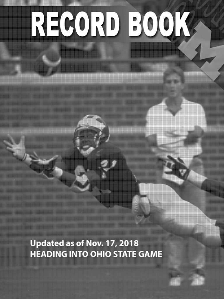 Michigan Football Rushing Records | PDF | Ohio State Buckeyes Football ...