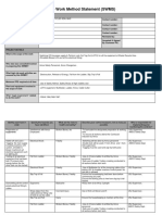 Safe Work Method Statement (SWMS)