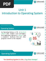 Unit 1 Introduction To Operating System