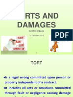 Torts and Damages: Conflict of Laws
