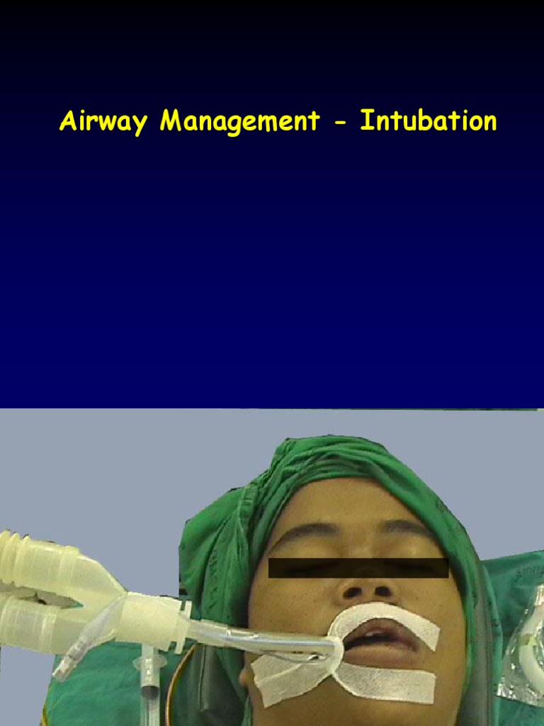 Airway Management Intubation Pdf Respiratory System Traumatology