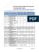 List of Documents ISO 9001 ISO 14001 ISO 45001 Documentation Toolkit en