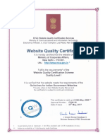 GIGW Certificate MCA