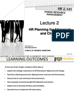 HR Planning For Alignment and Change: School of Business Marketing Ms - Komlavathi