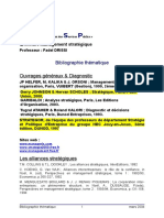 Management Stratégique Bibliographie Thématique