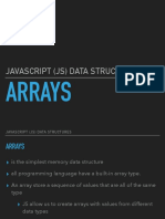 Javascript (JS) Data Structures: Arrays