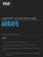 Javascript (JS) Data Structures: Arrays